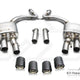 Fi Exhaust Front Pipe + Mid X-Pipe + Valvetronic Muffler + Quad Silver Tips (Retains OEM Valve Settings - No Remote) - Porsche 971 Panamera S 2017-2024
