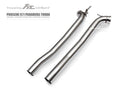 Fi Exhaust Front Pipe + Mid X-Pipe + Valvetronic Muffler + Quad Silver Tips Retains OEM Valve Settings - No Remote - Porsche 971 Panamera Turbo/GTS | 2017-2024