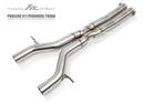 Fi Exhaust Front Pipe + Mid X-Pipe + Valvetronic Muffler + Quad Silver Tips Retains OEM Valve Settings - No Remote - Porsche 971 Panamera Turbo/GTS | 2017-2024
