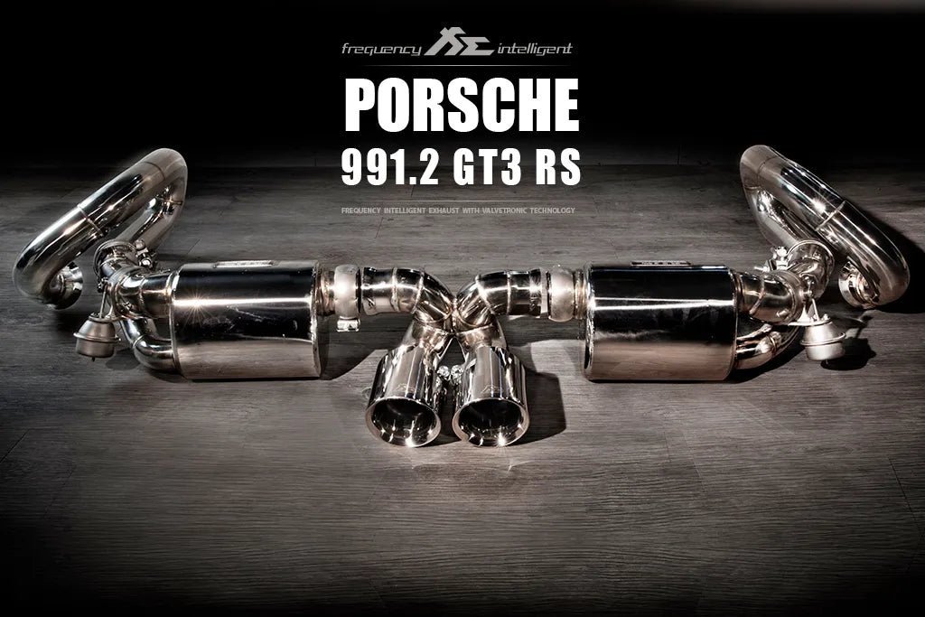 Fi Exhaust Valvetronic Muffler + Dual Silver Tips Retains OEM Valve Settings - No Remote - Porsche 991.1/ 991.2 GT3/ RS 2013-2019