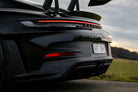 Fi Exhaust Catless Header + Valvetronic Muffler + Dual Silver Tips Retains OEM Valve Settings - No Remote - Porsche 992.1 GT3/ RS 2021-Up Race Version