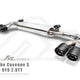 Fi Exhaust Front Pipe + Mid X-Pipe + Valvetronic Muffler + Quad Silver Tips + Fi PRO App Remote (OBDII) - Porsche 9YA.1 Cayenne S 2018-2023
