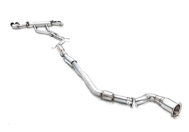 Fi Exhaust Front Pipe + Mid Y-Pipe + Valvetronic Muffler + Quad Silver Tips + Fi PRO App Remote OBDII - Porsche 9YA.1/ 9YA.2 Cayenne 3.0T 2018-Up