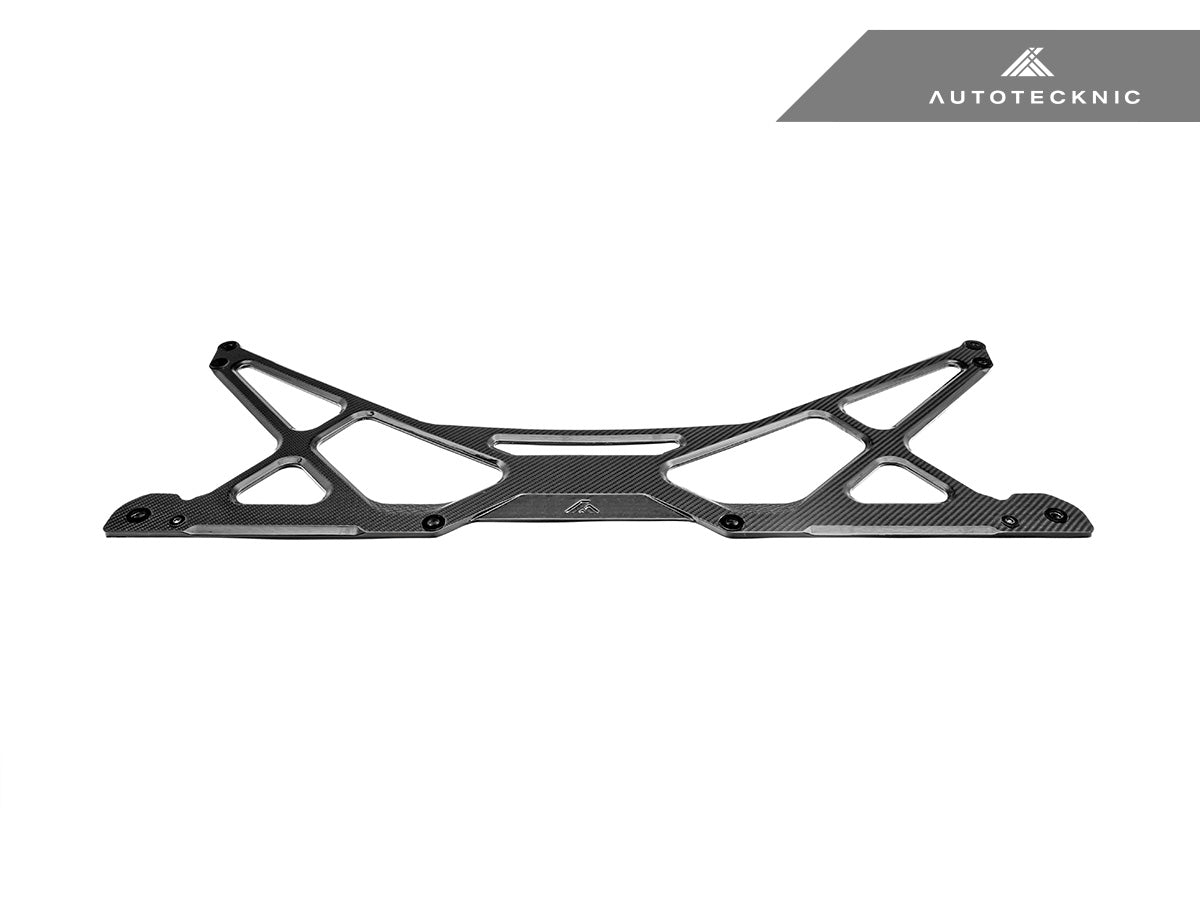 AutoTecknic Dry Carbon Strut Brace - Carbon Fiber Weave Texture Close-Up