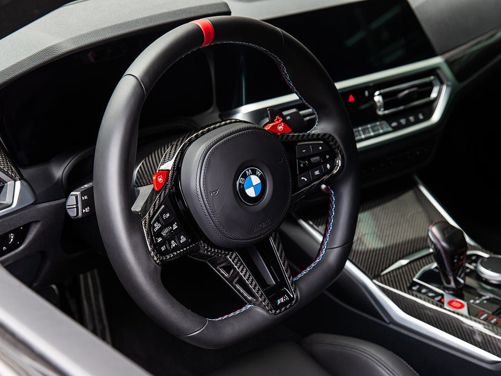 AutoTecknic LCI Carbon Steering Wheel Trim - G20/ G21 3-Series 2025-Up