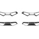 AutoTecknic Dry Carbon Fiber Seat Belt Outlet 4-Piece Front + Rear Cover Set - BMW G8X M2 / M3 / M4