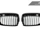AutoTecknic Glazing Black Front Grille Set - BMW E46 3-Series Coupe Pre-Facelift | M3