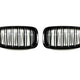 AutoTecknic Dual-Slat Glazing Black Front Grille Set - BMW F10 5-Series | M5