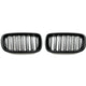 AutoTecknic Dual-Slats Stealth Black Front Grille Set - F15 X5 | F85 X5M & F16 X6 | F86 X6M