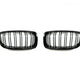 AutoTecknic Dual-Slat Glazing Black Front Grille Set - F30 3-Series