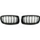 AutoTecknic Dual-Slats Stealth Black Front Grille Set - F30 3-Series