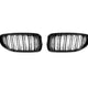 AutoTecknic Dual-Slat Glazing Black Front Grille Set - BMW F06 Gran Coupe | F12 Coupe | F13 Cabrio | 6-Series & M6