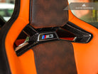 AutoTecknic Dry Carbon Fiber Seat Belt Outlet Cover Set - BMW G80 M3 | G82 M4 | G87 M2 | M Carbon Bucket Seats
