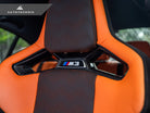 AutoTecknic Dry Carbon Fiber Seat Belt Outlet Cover Set - BMW G80 M3 | G82 M4 | G87 M2 | M Carbon Bucket Seats