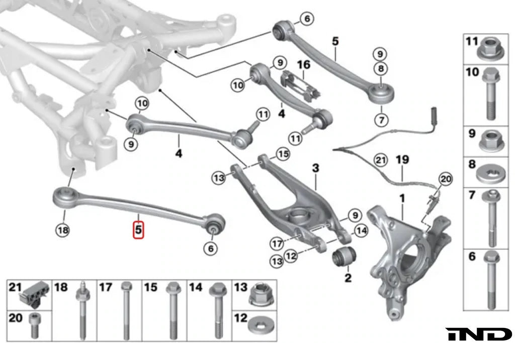 Fall-Line Motorsports Rear Lower Tension Arm Set - G8X | F8X