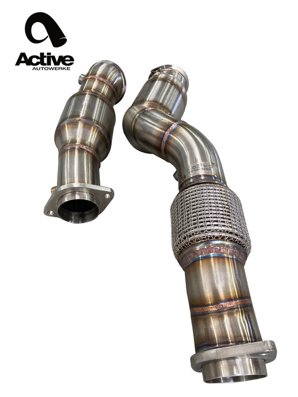 Active Autowerke Downpipes with Aflow Cats – G87 M2 | G80 M3 | G82 M4 S58