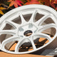 Volk Racing CE28N+ 17x10 +44 5x114.3 Dash White (Set of 4)