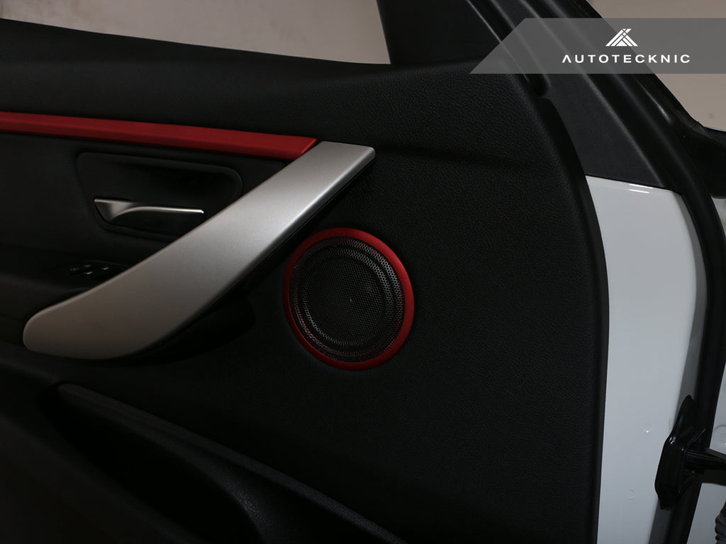AutoTecknic Door Panel Speaker Mesh Cover Set - BMW F-Chassis
