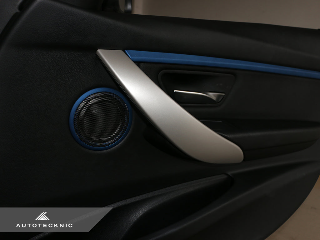 AutoTecknic Door Panel Speaker Mesh Cover Set - BMW F-Chassis