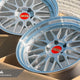 BBS LM 19x10 +25 / 19x11 +37 5x120 Diamond Silver - Aggressive Staggered (Set of 4)
