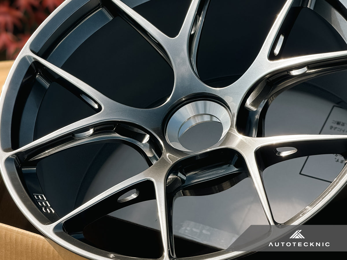 BBS FI-R 20x9.5 +50 / 20x12 +44 Center Lock Diamond Black Porsche 991 Turbo / GT3, Set of 4