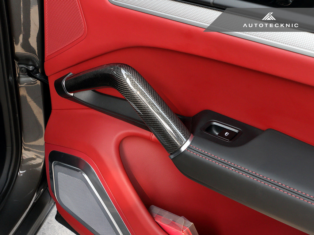 AutoTecknic Carbon Fiber Interior Handle Set - Porsche 9Y0 Cayenne 2019-2025