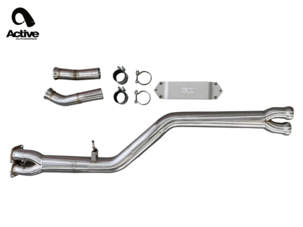 Active Autowerke Mid-Pipe includes F-Brace - F87 M2 Competition