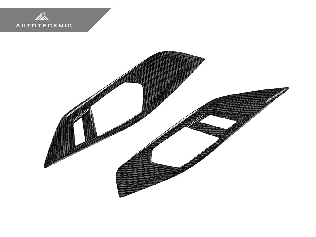 AutoTecknic Dry Carbon Interior Door Handle Trim Set - G22 4-Series