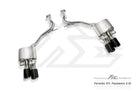 Fi Exhaust 2nd Catless Downpipe + Mid X-Pipe + Valvetronic Muffler + Quad Silver Tips Retains OEM Valve Settings - No Remote - Porsche 971 Panamera 3.0T | 2017-2024
