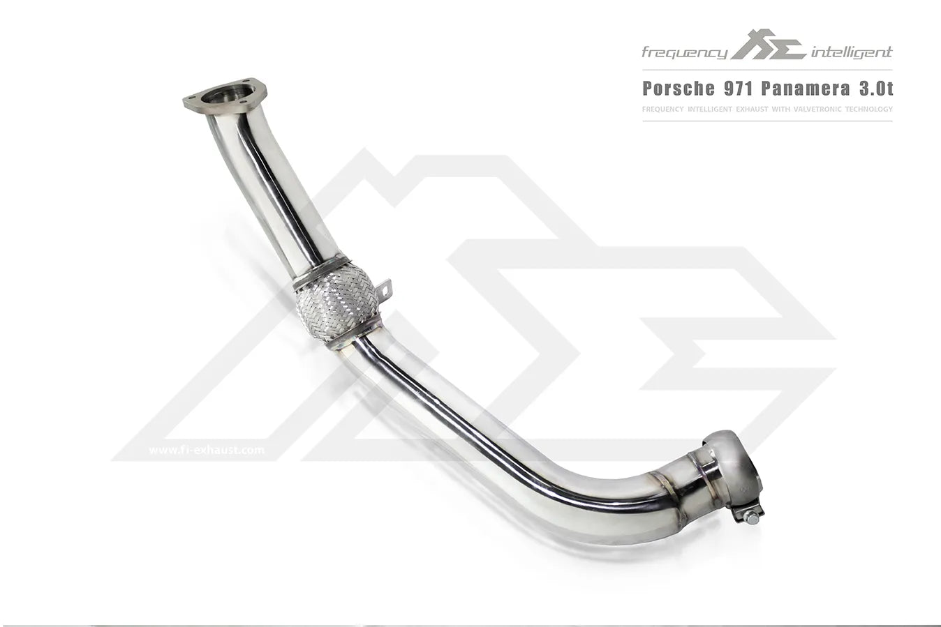 Fi Exhaust 2nd Catless Downpipe + Mid X-Pipe + Valvetronic Muffler + Quad Silver Tips Retains OEM Valve Settings - No Remote - Porsche 971 Panamera 3.0T | 2017-2024