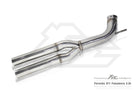 Fi Exhaust 2nd Catless Downpipe + Mid X-Pipe + Valvetronic Muffler + Quad Silver Tips Retains OEM Valve Settings - No Remote - Porsche 971 Panamera 3.0T | 2017-2024