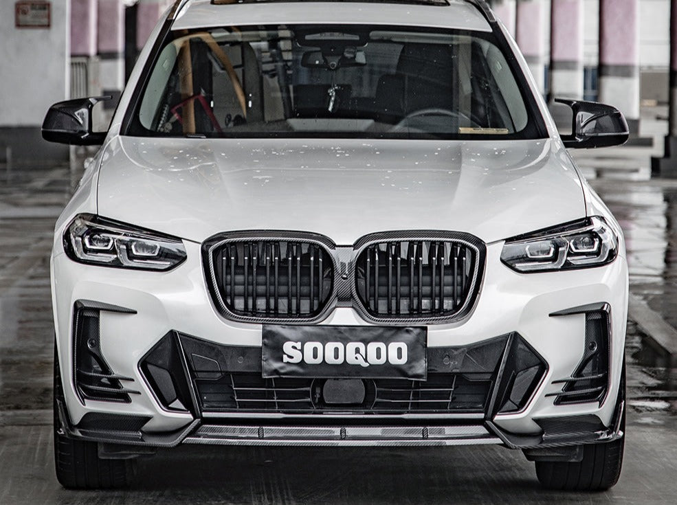 SOOQOO BMW iX3 Carbon Fibre Front Lip