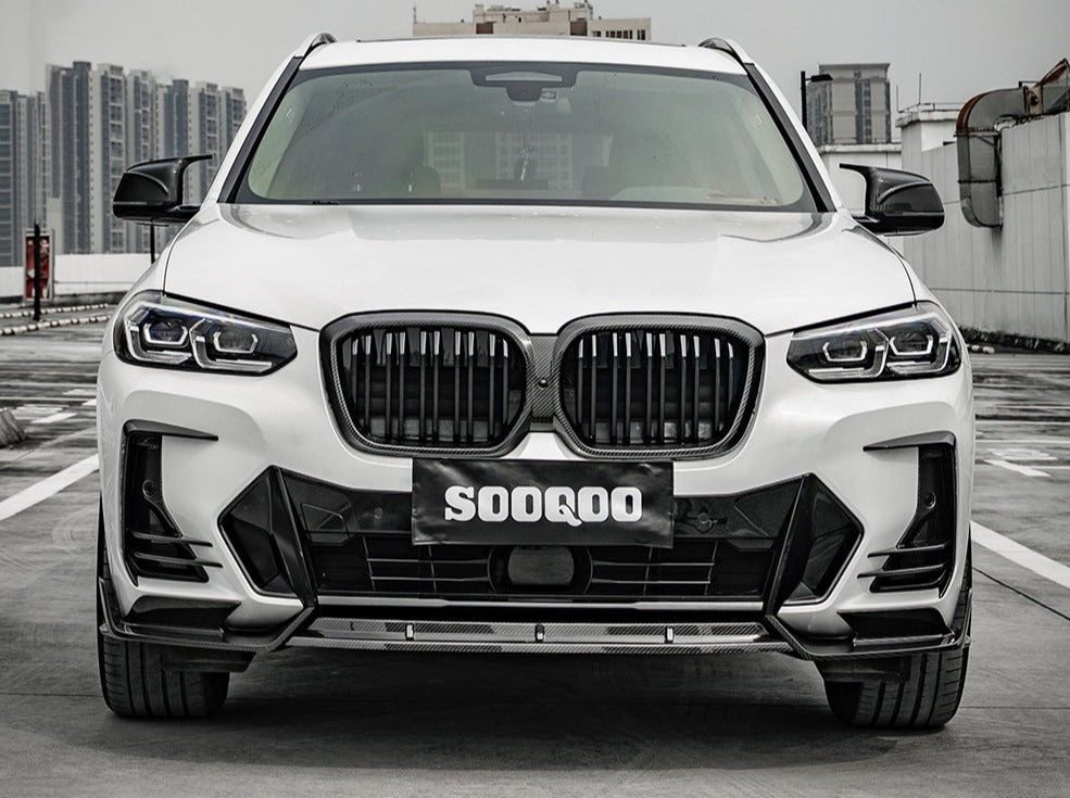 SOOQOO BMW iX3 Carbon Fibre Front Lip