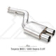 Fi Exhaust Front Pipe + Mid Pipe + Valvetronic Muffler + Dual Silver Tips (Retains OEM Valve Settings - No Remote) - Toyota MK5 A90 Supra 2020-Up (Ultimate Power Version)