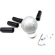 AutoTecknic Sphere Silver Fiber Shift Knob - Universal