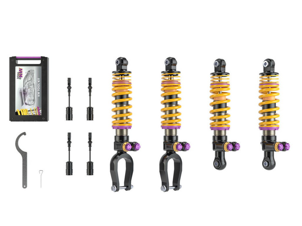 KW Suspensions V5 Coilover Kit - Chevrolet Corvette C8 without Mag ride with OE noselift