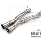 Fi Exhaust Front Pipe + Mid X-Pipe + Valvetronic Muffler + Quad Silver Tips (Retains OEM Valve Settings - No Remote) - F97 X3M | F98 X4M 2019-Up
