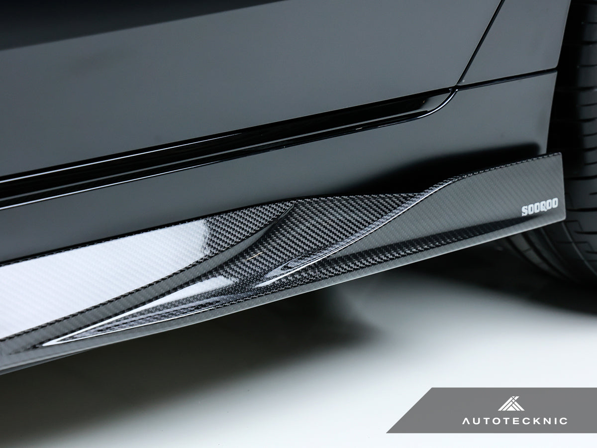 SQ-Aero Carbon Fiber Side Skirt Extension Set G26 i4 G20