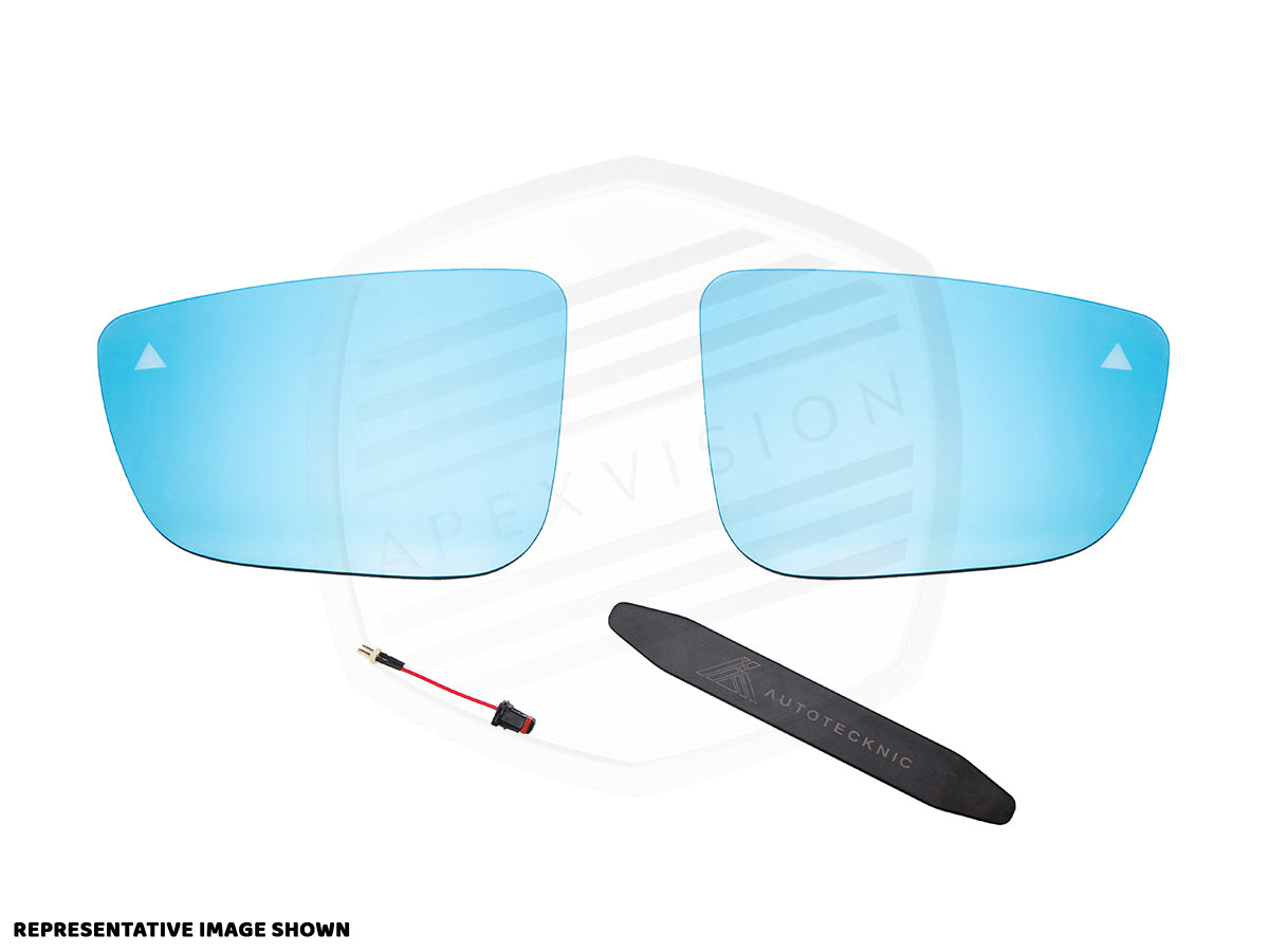 ApexVision Blue Tinted Side View Mirror Glass Set - BMW E60 M5