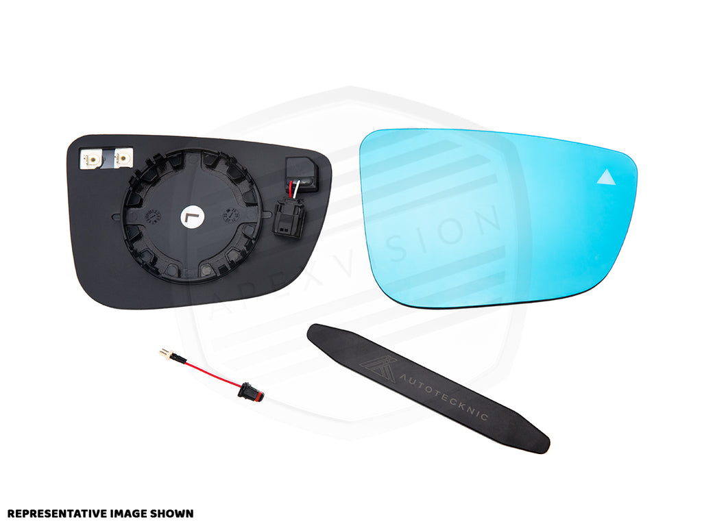 ApexVision Blue Tinted Side View Mirror Glass Set - E82/ E88 1-Series