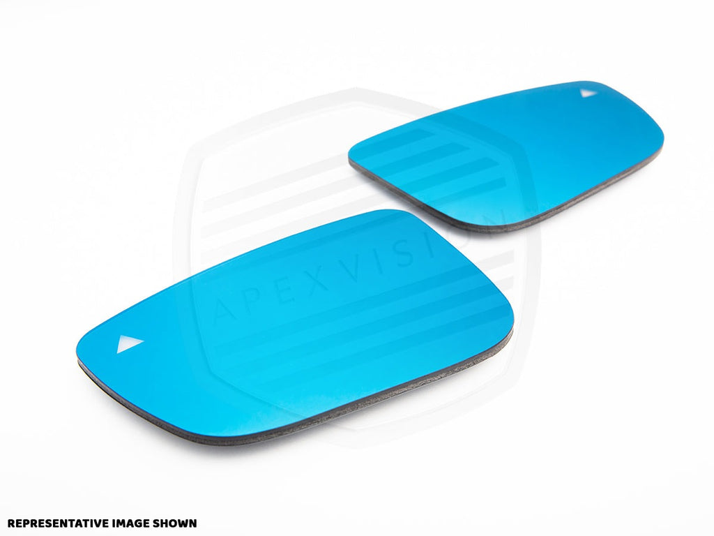 ApexVision Blue Tinted Side View Mirror Glass Set - E82/ E88 1-Series