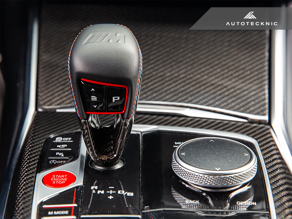 AutoTecknic Dry Carbon Gear Selector Cover - BMW F95 X5M | F96 X6M