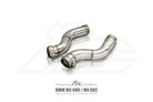 Fi Exhaust Front Pipe + Mid X-Pipe + Valvetronic Muffler + Quad Silver Tips Retains OEM Valve Settings - No Remote - BMW G80 M3/G82 M4 | 3.0TT S58 | 2021+