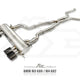 Fi Exhaust Front Pipe + Mid X-Pipe + Valvetronic Muffler + Quad Silver Tips (Retains OEM Valve Settings - No Remote) - G80 M3 | G82 M4 2021-Up