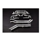 Audi RSQ8 - Valved Exhaust + MidSilencer Spare - OEM Tips (OE Actuators)