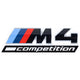 Genuine BMW LCI Black Trunk Emblem - G82 M4 Competition