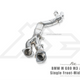 Fi Exhaust Single Front-Mid Pipe + Valvetronic Muffler + Quad Silver Tips (Retains OEM Valve Settings - No Remote) - G80 M3 | G82 M4 2021-Up