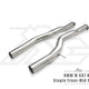 Fi Exhaust Single Front-Mid Pipe + Valvetronic Muffler + Quad Silver Tips (Retains OEM Valve Settings - No Remote) - G87 M2 2022-Up (M Performance Version)