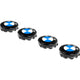 IND Gloss Black Next Dark Design Wheel Center Cap Set - 56mm