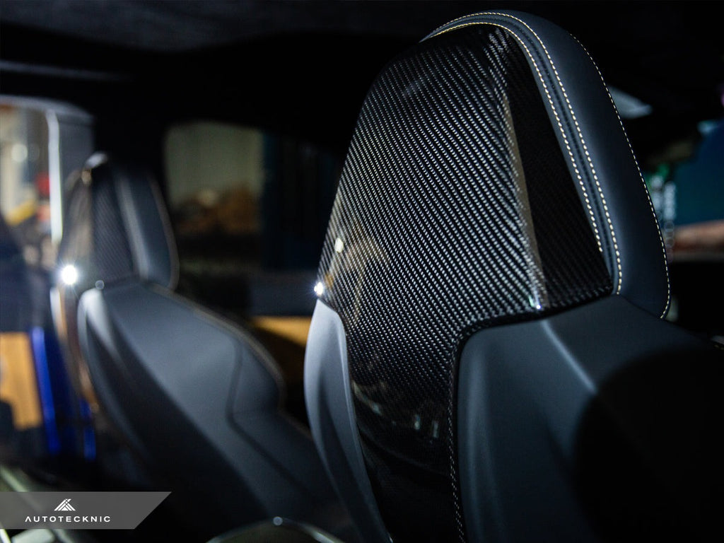 AutoTecknic Dry Carbon Seat Back Cover Set - G87 M2